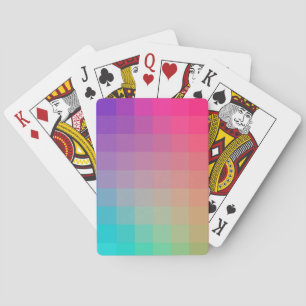 Colourful Rainbow Colours Gradient Design Playing Cards