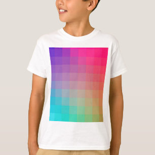 Colourful Rainbow Colours Gradient Design T-Shirt