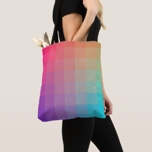 Colourful Rainbow Colours Gradient Design Tote Bag
