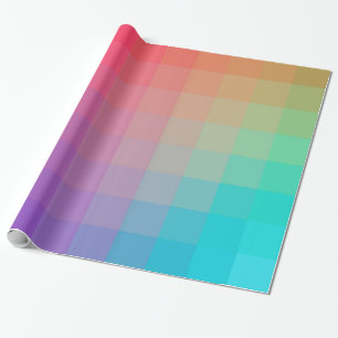Colourful Rainbow Colours Gradient Design Wrapping Paper