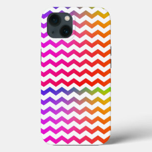 Colourful Rainbow Colours Wave pattern iPhone 13 Case