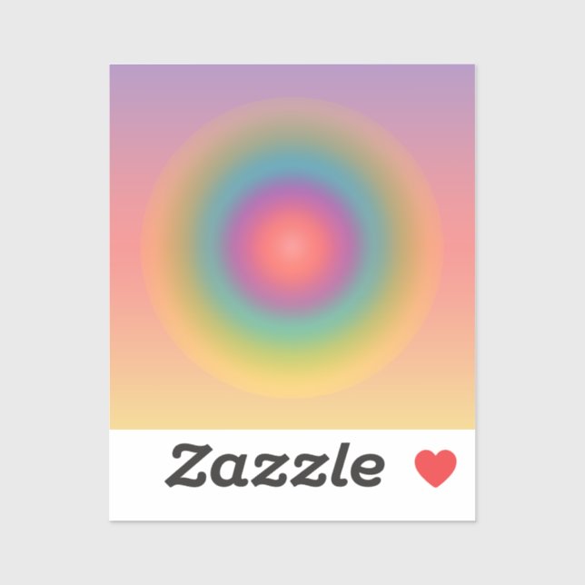 Colourful Rainbow Concentric Circle Space  (Sheet)