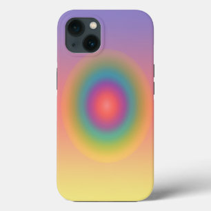 Colourful Rainbow Concentric Circle Space  iPhone 13 Case