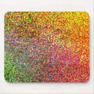 Colourful Rainbow Confetti Effect Mouse Mat