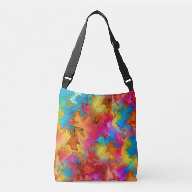 colourful rainbow crossbody bag (Front)