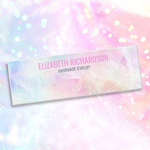 Colourful Rainbow Earring Jewellery Display Holder Mini Business Card