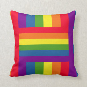 Colourful Rainbow Flag Gay Pride Cushion