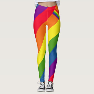 Colourful Rainbow Flag Gay Pride Leggings