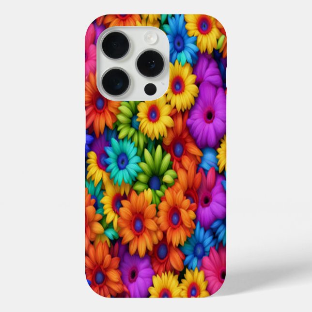 Colourful Rainbow Floral #22 - iPhone Cases (Back)