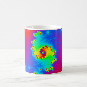 Colourful Rainbow Fractal Art Coffee Mug