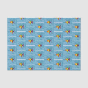 Colourful Rainbow Fun Smiling Cute Fish Tissue Paper