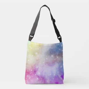 Colourful Rainbow Galaxy Pattern Crossbody Bag