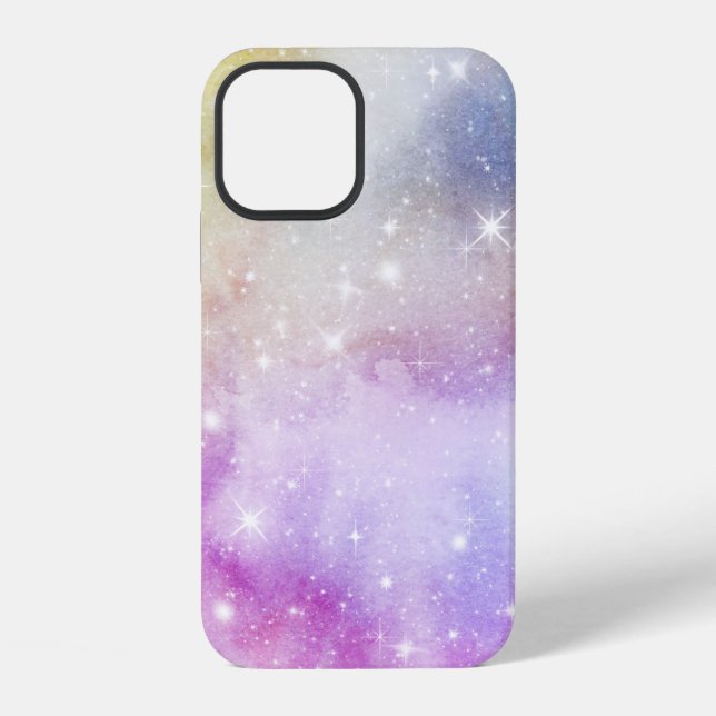 Colourful Rainbow Galaxy Pattern iPhone Case (Back)