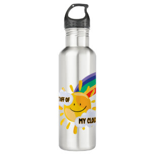 Colourful Rainbow Get Off of My Cloud  710 Ml Water Bottle