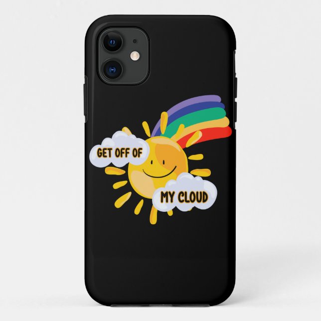 Colourful Rainbow Get Off of My Cloud  Case-Mate iPhone Case (Back)