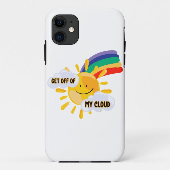 Colourful Rainbow Get Off of My Cloud  Case-Mate iPhone Case (Back)