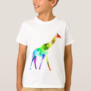 Colourful rainbow giraffe gift animals T-Shirt