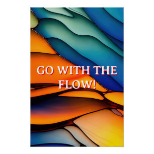 Colourful Rainbow Glass Poster