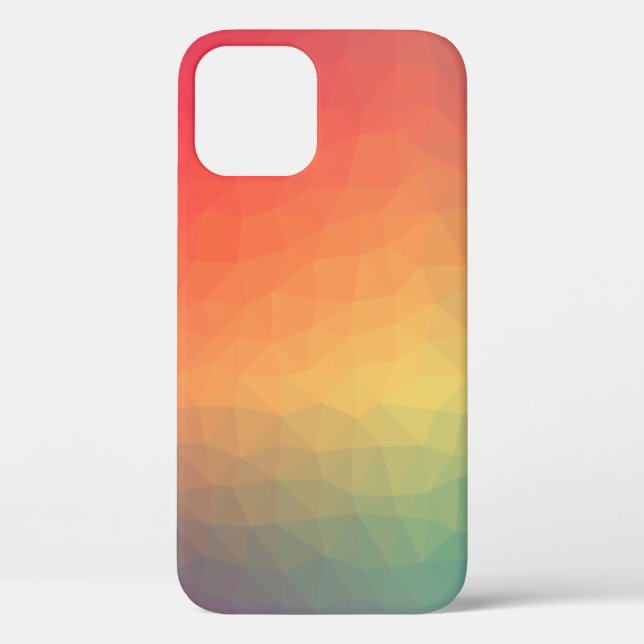 Colourful rainbow gradient geometric Case-Mate iPhone case (Back)