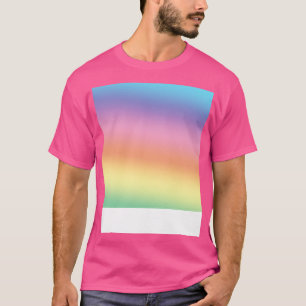 Colourful Rainbow Gradient Pattern Print T-Shirt