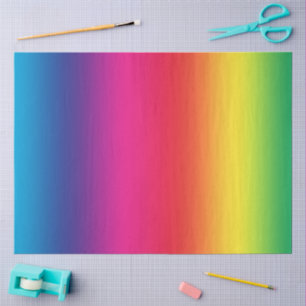 Colourful Rainbow Gradient  Tissue Paper