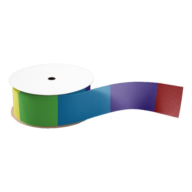 Colourful Rainbow Grosgrain Ribbon (Spool)
