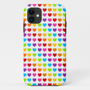 Colourful Rainbow Heart  iPhone 11 Case