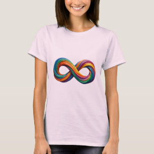 Colourful Rainbow Infinity Symbol T-Shirt
