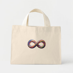 Colourful Rainbow Infinity Symbol Tote Bag
