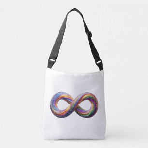 Colourful Rainbow Infinity Tote Bag