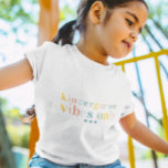 Colourful Rainbow Letters | 1st Day of School Toddler T-Shirt<br><div class="desc">This back to school t-shirt is styled with sweet rainbow lettering that can be personalised to any grade. Featuring trendy, modern typography with your choice of personalisation. A perfect photo prop for very special day and then to have as a keepsake afterwards! Design can be transferred to any product Zazzle...</div>