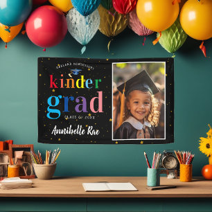Colourful Rainbow Letters   Kinder Graduate Photo Banner
