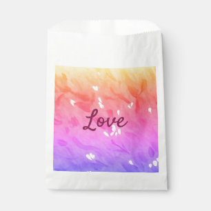 Colourful rainbow love pride lgbtq gay pattern tex favour bags