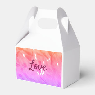 Colourful rainbow love pride lgbtq gay pattern tex favour box