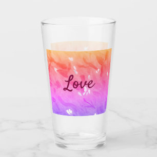 Colourful rainbow love pride lgbtq gay pattern tex glass