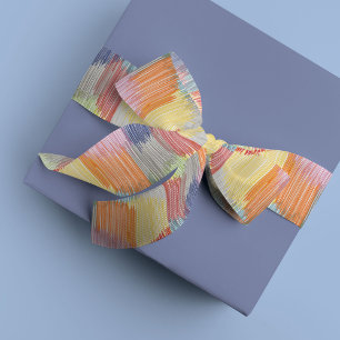 Colourful Rainbow Modern Fringe Satin Ribbon