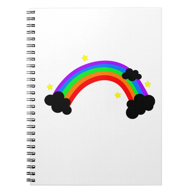 Colourful rainbow notebook (Front)