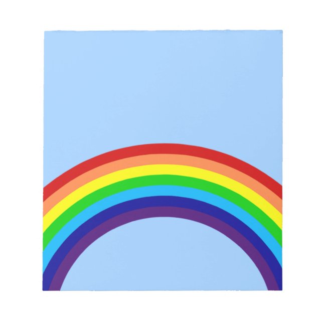 colourful rainbow notepad (Front)