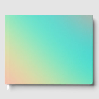 Colourful Rainbow Ombre Gradient Blur Abstract Des Guest Book