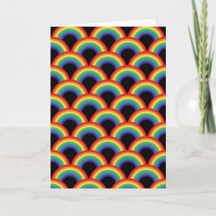 Colourful Rainbow Pattern Card
