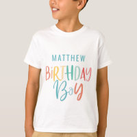 Colourful rainbow polka dot birthday girl