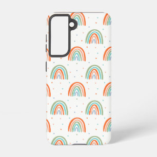 Colourful Rainbow Polka Dot Pattern Samsung Galaxy Case