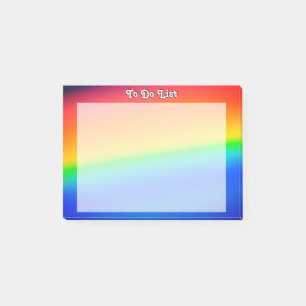 Colourful Rainbow Post-it Notes