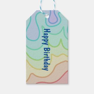 Colourful Rainbow Pride Wiggle Abstract Gift Tags
