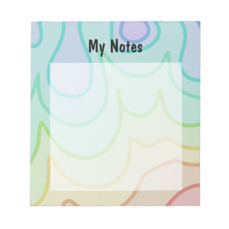 Colourful Rainbow Pride Wiggle Notepad
