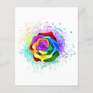 Colourful Rainbow Rose