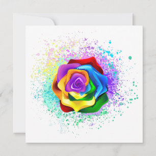 Colourful Rainbow Rose Announcement