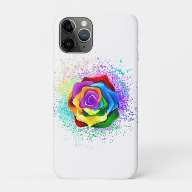 Colourful Rainbow Rose Case-Mate iPhone Case (Back)