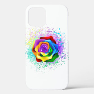 Colourful Rainbow Rose iPhone 12 Case