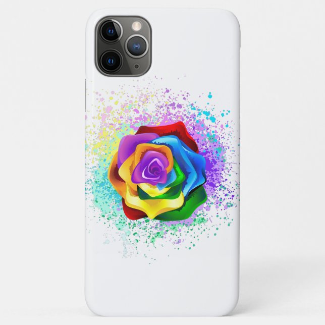 Colourful Rainbow Rose Case-Mate iPhone Case (Back)